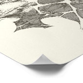 Batman | Grafisch Novel Pencil Schets Beige Logo Poster (Hoek)