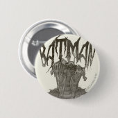 Batman | Grafisch Novel Pencil Schets Beige Logo Ronde Button 5,7 Cm (Voorkant /achterkant)