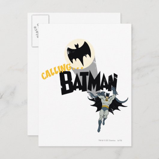 Batman Graphic bellen Briefkaart (Voorkant / Achterkant)