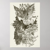 Batman Graphic Novel Pencil Schets Poster (Voorkant)