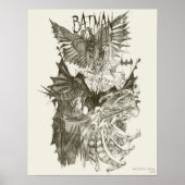 Batman Graphic Novel Pencil Schets Poster (Voorkant)