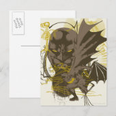 Batman Grunge Portret Briefkaart (Voorkant / Achterkant)