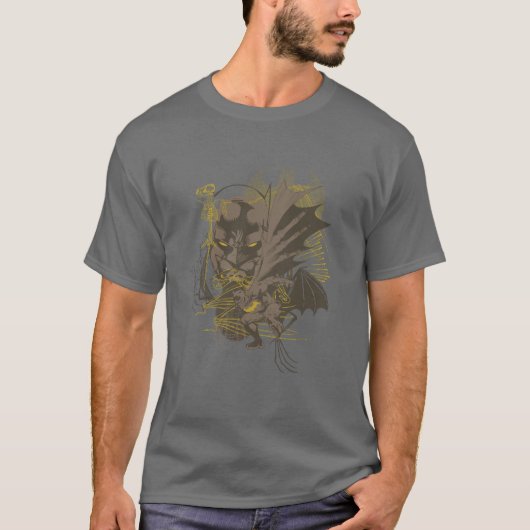Batman Grunge Portret T-shirt (Voorkant)