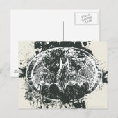 Batman Grunge Splatter Sketch Briefkaart (Voorkant / Achterkant)