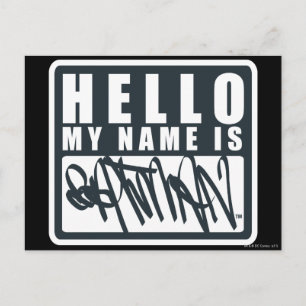 Batman   Hallo Mijn naam is Batman Logo Briefkaart