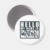 Batman | Hallo Mijn naam is Batman Logo Magneet (Voorkant / Achterkant)