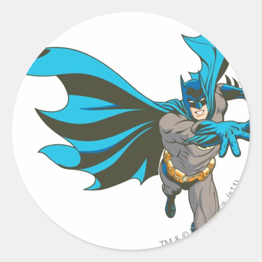 Batman Hand Out Ronde Sticker (Voorkant)
