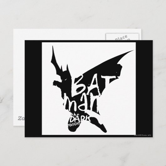 Batman Handwrite Briefkaart (Voorkant / Achterkant)
