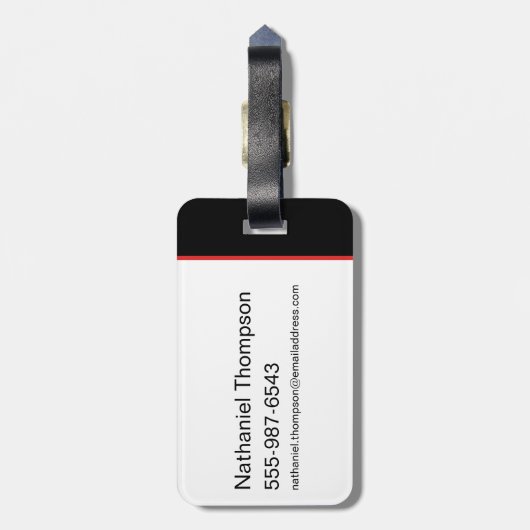 Batman Handwritten Bat Logo Bagagelabel (Achterkant verticaal)