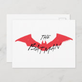 Batman Handwritten Bat Logo Briefkaart (Voorkant / Achterkant)