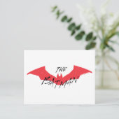 Batman Handwritten Bat Logo Briefkaart (Staand voorkant)
