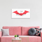 Batman Handwritten Bat Logo Canvas Afdruk (Insitu (Woonkamer))