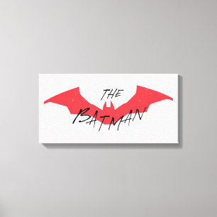 Batman Handwritten Bat Logo Canvas Afdruk
