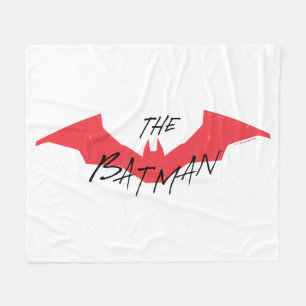 Batman Handwritten Bat Logo Fleece Deken