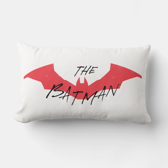 Batman Handwritten Bat Logo Kussen (Voorkant)