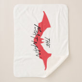 Batman Handwritten Bat Logo Sherpa Deken (Voorkant)