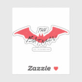 Batman Handwritten Bat Logo Sticker (Vel)