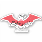 Batman Handwritten Bat Logo Sticker (Voorkant)