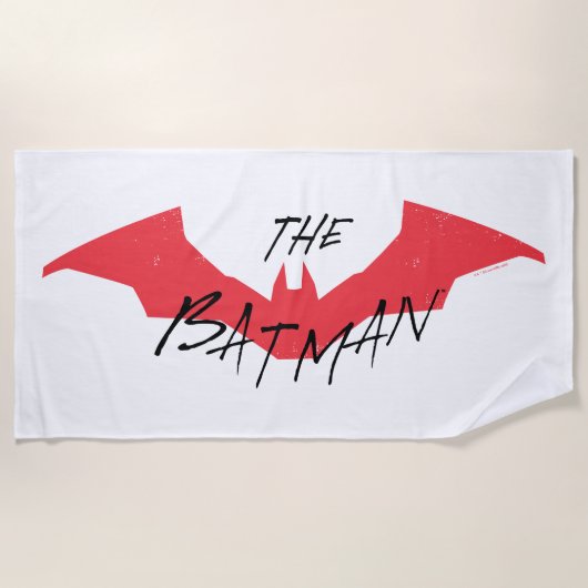 Batman Handwritten Bat Logo Strandlaken (Voorkant)