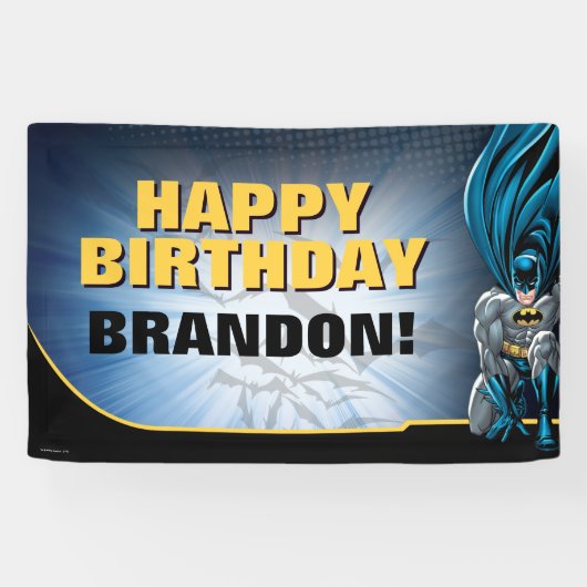 Batman | Happy Birthday Banner (Horizontaal)