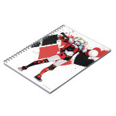 Batman | Harley Quinn Hearts & Diamonds Splatter Notitieboek (Linkerzijde)