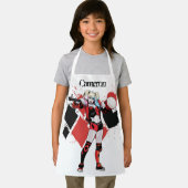 Batman | Harley Quinn Hearts & Diamonds Splatter Schort (Insitu)