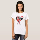 Batman | Harley Quinn Hearts & Diamonds Splatter T-shirt (Voorkant volledig)