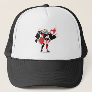 Batman Harley Quinn Hearts & Diamonds Splatter Trucker Pet