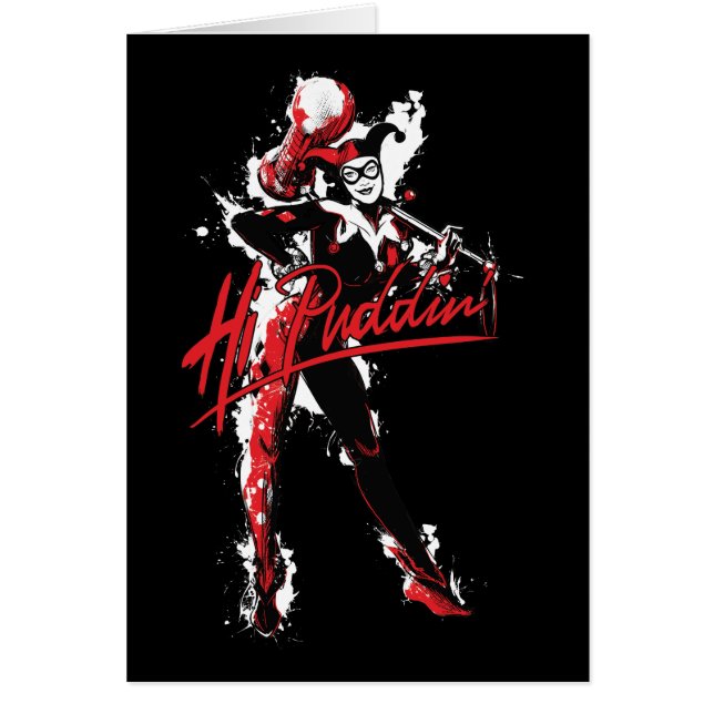 Batman | Harley Quinn "Hi Puddin" Ink Art (Voorkant)