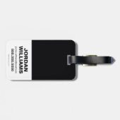 Batman | Harley Quinn "Hi Puddin" Ink Art Bagagelabel (Achterkant horizontaal)