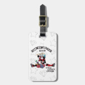 Batman | Harley Quinn "kom uit en speel Puddin" Bagagelabel (Voorkant verticaal)