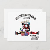 Batman | Harley Quinn "kom uit en speel Puddin" Briefkaart (Voorkant / Achterkant)