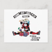 Batman | Harley Quinn "kom uit en speel Puddin" Briefkaart (Voorkant)