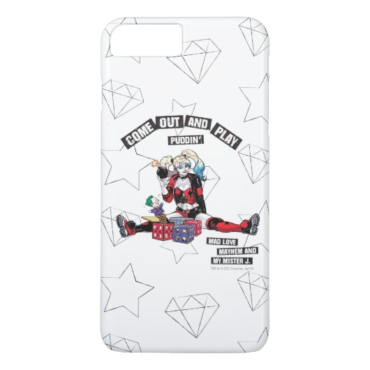 Batman | Harley Quinn "kom uit en speel Puddin" Case-Mate iPhone Case (Achterkant)