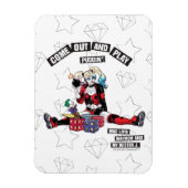 Batman | Harley Quinn "kom uit en speel Puddin" Magneet (Verticaal)