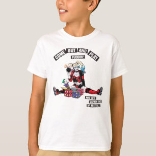 Batman   Harley Quinn "kom uit en speel Puddin" T-shirt