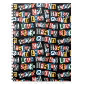 Batman | Harley Quinn Ransom Note Style Patroon Notitieboek (Voorkant)