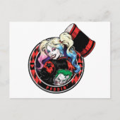 Batman | Harley Quinn Winking with Mallet Briefkaart (Voorkant)
