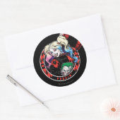 Batman | Harley Quinn Winking with Mallet Ronde Sticker (Envelop)