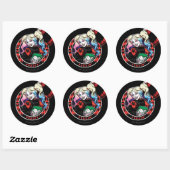 Batman | Harley Quinn Winking with Mallet Ronde Sticker (Vel)