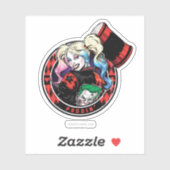 Batman | Harley Quinn Winking with Mallet Sticker (Vel)