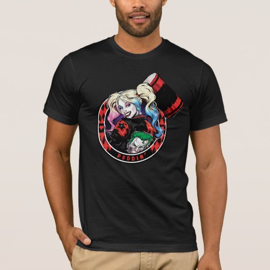 Batman | Harley Quinn Winking with Mallet T-shirt (Voorkant)