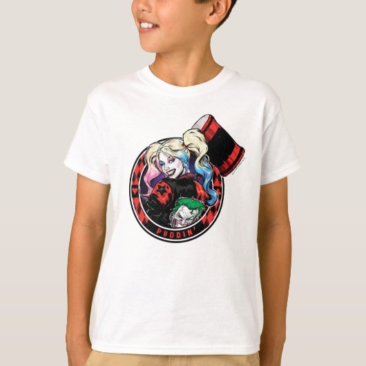 Batman | Harley Quinn Winking with Mallet T-shirt (Voorkant)