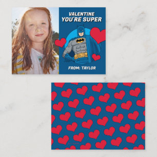 Batman Hartjes   Gelukkige Valentijnsdag Notitiekaartje