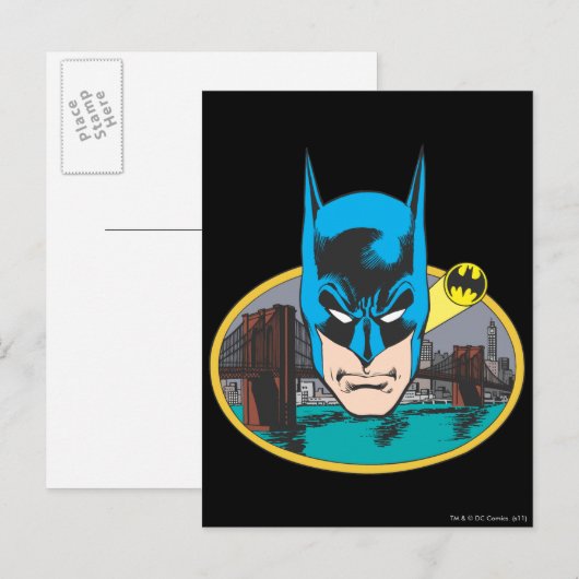 Batman Head Briefkaart (Voorkant / Achterkant)