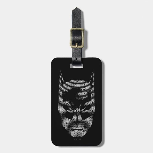 Batman Head Mantra Bagagelabel (Voorkant verticaal)