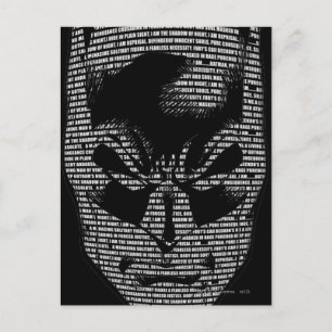 Batman Head Mantra Briefkaart
