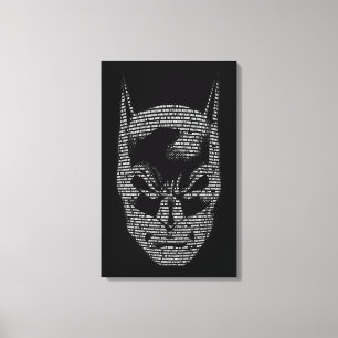 Batman Head Mantra Canvas Afdruk