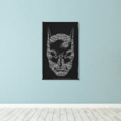 Batman Head Mantra Canvas Afdruk (Insitu (Houten vloer))