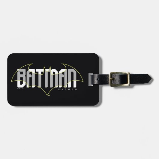 Batman Hi-Tech Naam Graphic Bagagelabel (Voorkant horizontaal)